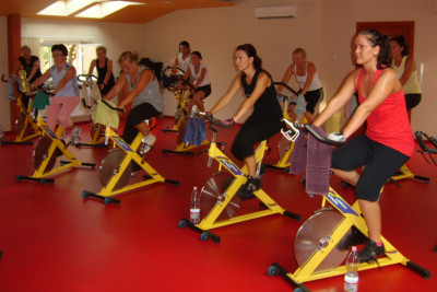 Spining edzésen ( még csak ülve.. :)